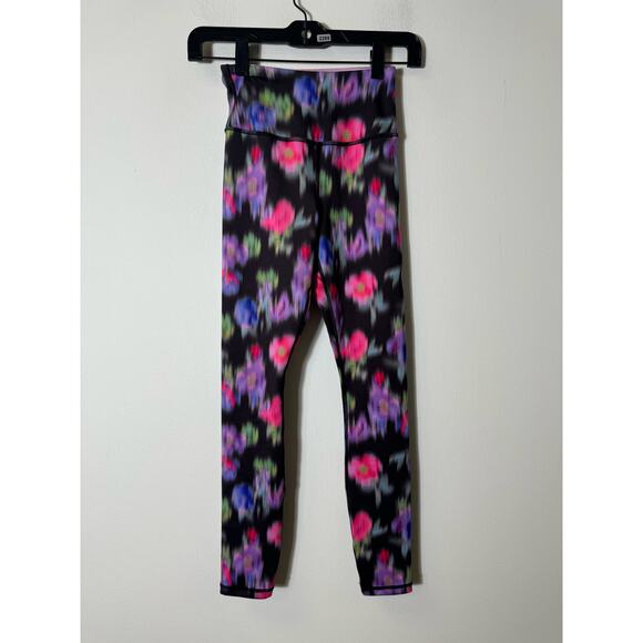 NWOT Ivy Collective Bright Multicolor Floral Leggigs Sz 2 - Picture 1 of 3